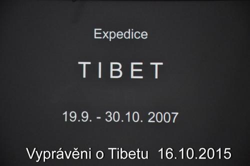 2015 - říjen - přednáška EXPEDICE TIBET